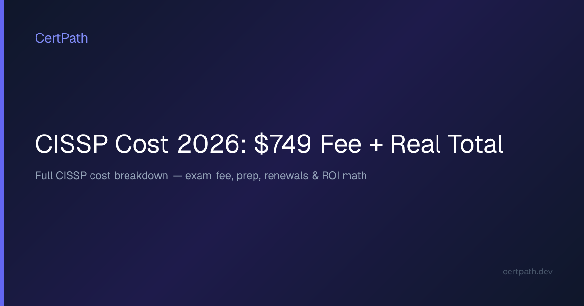 CISSP Cost in 2026: Exam Fee & Total Price | CertPath
